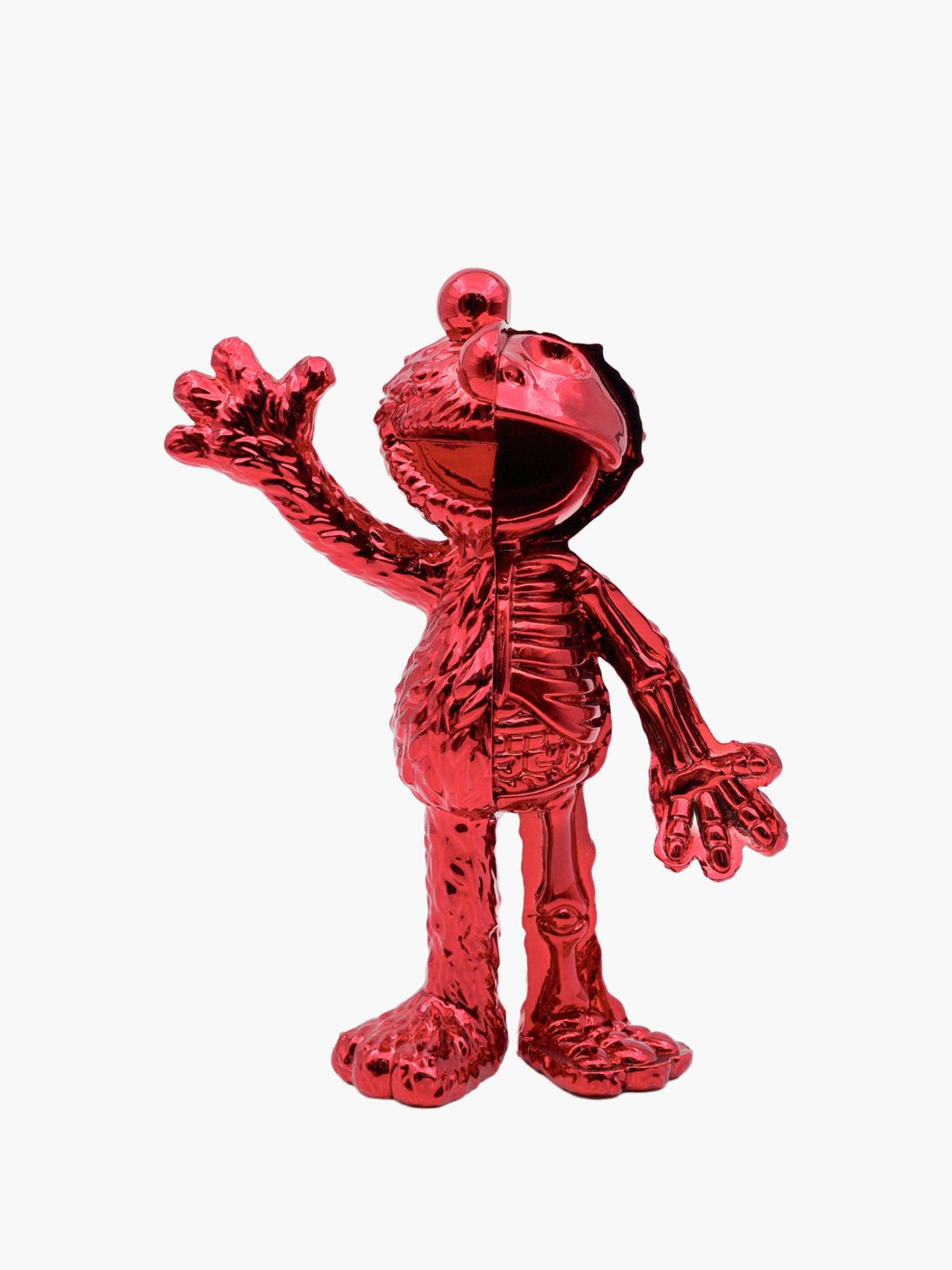 Jason Freeny XXRAY Plus x Mighty Jaxx Elmo (Chrome Red Edition) by Mighty Jaxx - Mankovsky Gallery