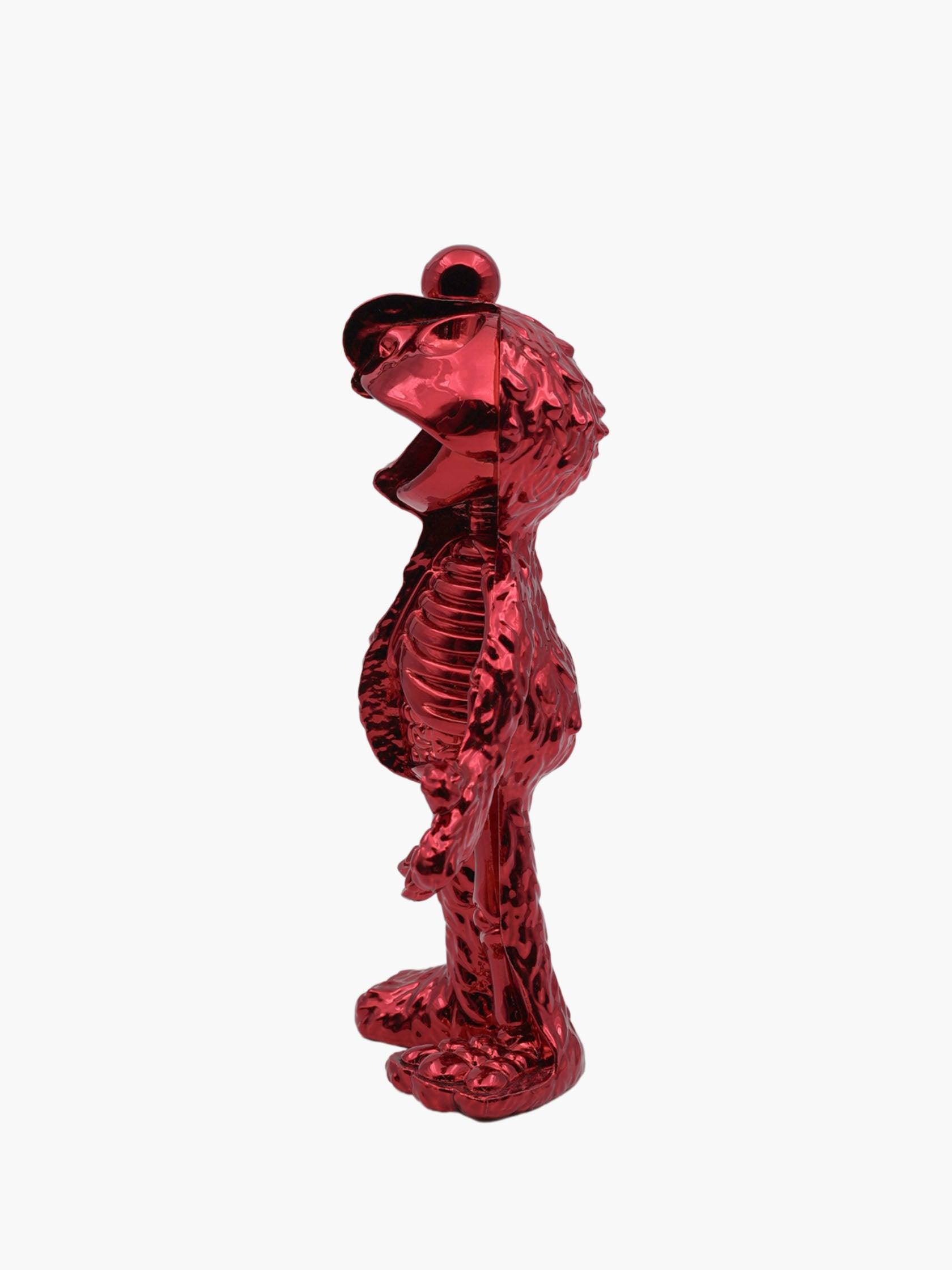 Jason Freeny XXRAY Plus x Mighty Jaxx Elmo (Chrome Red Edition) by Mighty Jaxx - Mankovsky Gallery