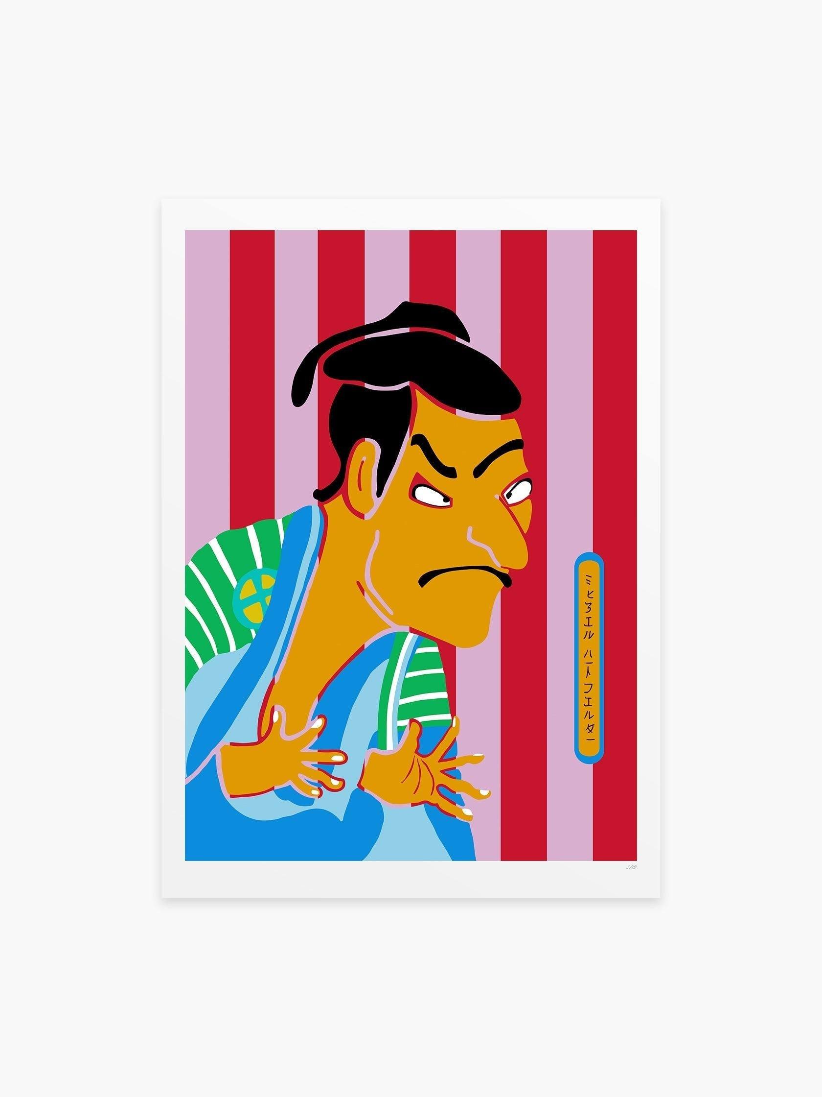 Homage to Sharaku by Michael Hartfelder - Mankovsky Gallery
