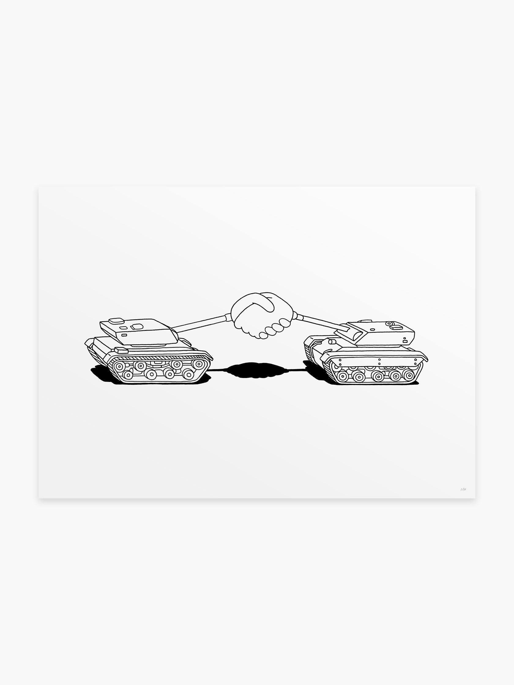 War Is Over Mono by Damien Weighill - Mankovsky Gallery
